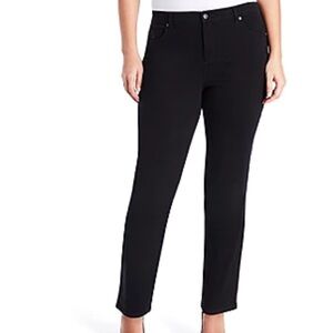 Gloria Vanderbilt Amanda Original Slimming Jean Black Tapered Leg 24W